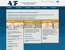 Tablet Screenshot of aff.dk